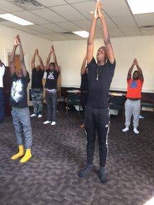 Center's First Yoga Class